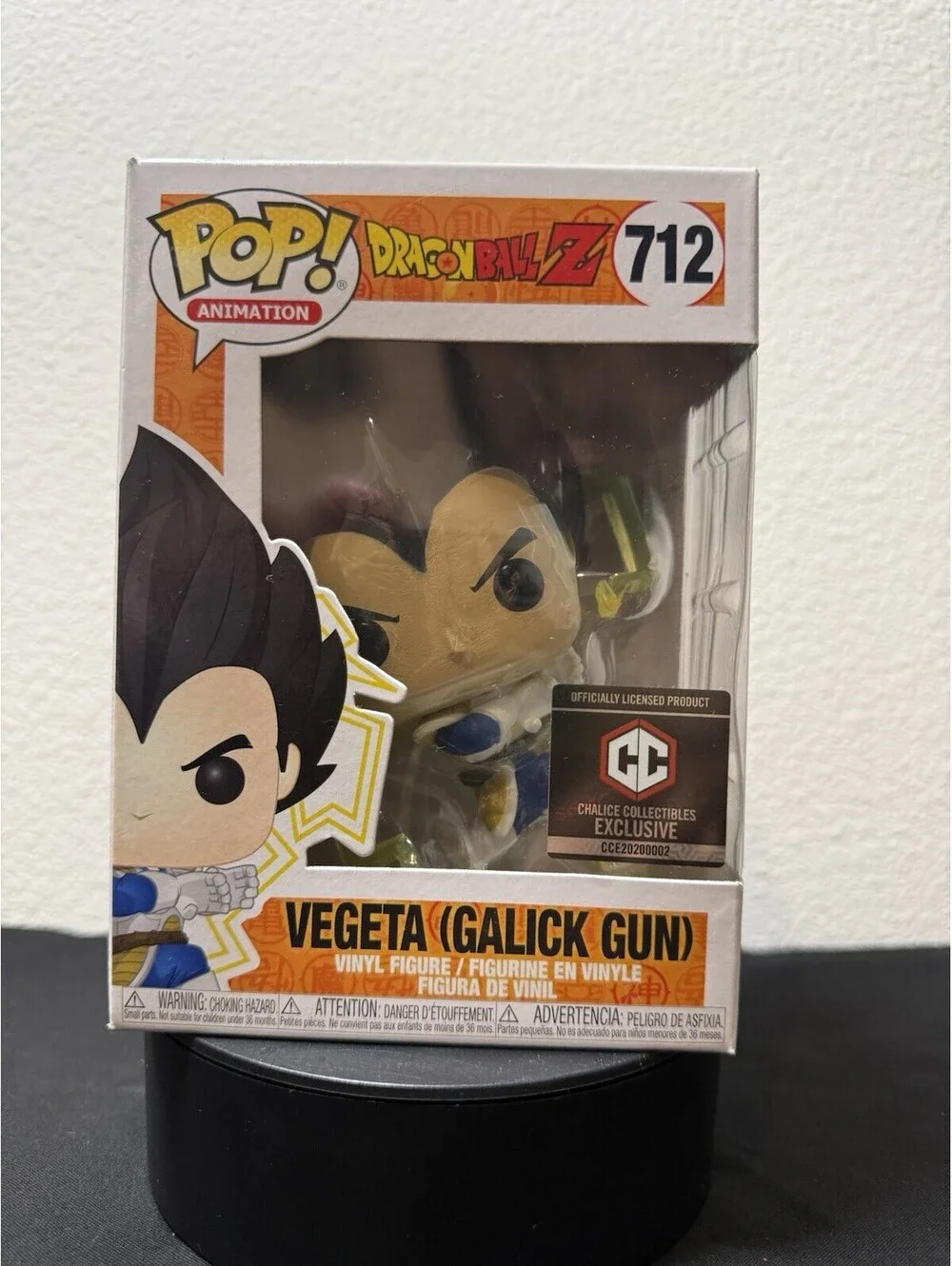 Funko Pop Dragon Ball Z Chalice Excl Vegeta Galick Gun #712